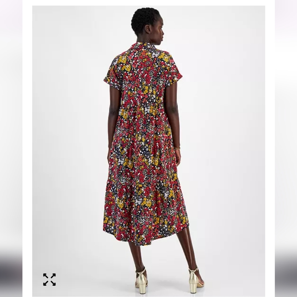 Tommy Hilfiger Floral Midi Dress - Picture 2 of 9